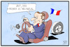 Cartoon: Neustart Frankreich (small) by Kostas Koufogiorgos tagged karikatur,koufogiorgos,illustration,cartoon,castex,frankreich,macron,auto,wechsel,regierung,kabinett,premierminister