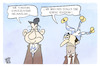 Cartoon: Neuwahlen (small) by Kostas Koufogiorgos tagged karikatur,koufogiorgos,neuwahl,söder,aiwanger,bayern,hofnarr,könig
