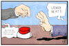 Cartoon: Nord- und Südkorea (small) by Kostas Koufogiorgos tagged karikatur,koufogiorgos,illustration,cartoon,nordkorea,südkorea,gast,gastgeber,annaeherung,dialog,diplomatue,knopf,kellner,kaffee,atom,waffen,angst