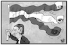 Cartoon: Österreich (small) by Kostas Koufogiorgos tagged karikatur,koufogiorgos,illustration,cartoon,oesterreich,flagge,fahne,övp,fpö,partei,kurz,strache,video