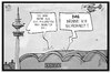 Cartoon: OSZE (small) by Kostas Koufogiorgos tagged karikatur,koufogiorgos,illustration,cartoon,osze,sicherheit,konferenz,hamburg,messe,polizei,tagung,treffen,diplomatie,politik