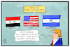 Cartoon: Pariser Klimaabkommen (small) by Kostas Koufogiorgos tagged karikatur,koufogiorgos,illustration,cartoon,trump,klima,paris,abkommen,nicaragua,syrien,usa,isolation,staatengemeinschaft,klimaschutz,umwelt