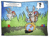 Cartoon: Planetenfund (small) by Kostas Koufogiorgos tagged karikatur,koufogiorgos,illustration,cartoon,planet,erde,kepler,ostern,astronomie,weltraum,all,osterhase,fund,ei