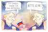 Cartoon: Putin-Interview (small) by Kostas Koufogiorgos tagged karikatur,koufogiorgos,interview,putin,russland