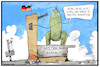 Cartoon: Raketen-Verspätung (small) by Kostas Koufogiorgos tagged karikatur,koufogiorgos,illustration,cartoon,rakete,weltraumbahnhof,altmaier,verspätung,wissenschaft,weltraum,all,space