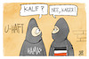Cartoon: Reichsbürger (small) by Kostas Koufogiorgos tagged karikatur,koufogiorgos,reichsbürger,kalif,hamas,haft,razzia