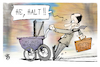 Cartoon: Rentenpaket (small) by Kostas Koufogiorgos tagged karikatur,koufogiorgos,rentenpaket,merz,union,jugend,kinderwagen