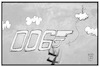 Cartoon: Roger Moore (small) by Kostas Koufogiorgos tagged karikatur,koufogiorgos,illustration,cartoon,moore,james,bon,007,schauspieler,film,darsteller,tod,waffe