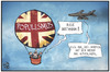 Cartoon: Rule Britannia (small) by Kostas Koufogiorgos tagged karikatur,koufogiorgos,illustration,cartoon,cameron,großbritannien,uk,ballon,aufblasen,populismus,luft,europa,eu,euroskeptiker,politik
