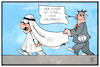 Cartoon: Saudi-Arabien (small) by Kostas Koufogiorgos tagged karikatur,koufogiorgos,illustration,cartoon,saudi,arabien,könig,kronprinz,rüstung,wirtschaft,geld,geschäft,kunde,kashoggi,skandal
