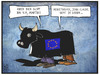Cartoon: Schulz und Juncker (small) by Kostas Koufogiorgos tagged karikatur,koufogiorgos,illustration,cartoon,juncker,schulz,europa,eu,stier,kommission,präsident,kopf,kandidat,politik