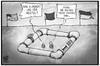 Cartoon: Southstream-Pipeline (small) by Kostas Koufogiorgos tagged karikatur,koufogiorgos,illustration,cartoon,southstream,europa,ukraine,usa,westen,tuerkei,russland,pipeline,gas,energie,wirtschaft,politik