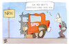 Cartoon: SPD-Schlappe (small) by Kostas Koufogiorgos tagged karikatur,koufogiorgos,spd,auto,scholz,schrott,nrw,landtagswahl