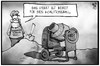 Cartoon: SPD (small) by Kostas Koufogiorgos tagged karikatur,koufogiorgos,illustration,cartoon,spd,koalition,regierung,politik,wahl,brandenburg,thüringen,betonmischer,baustelle,bauarbeiter