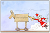 Cartoon: Staatstrojaner (small) by Kostas Koufogiorgos tagged karikatur,koufogiorgos,illustration,cartoon,staatstrojaner,spd,bundespolizeigesetz
