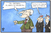 Cartoon: Stoibers Ultimatum (small) by Kostas Koufogiorgos tagged karikatur,koufogiorgos,illustration,cartoon,stoiber,ultimatum,merkel,christiansen,10,minuten,kult,csu,flüchtlingspolitik