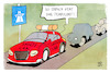 Cartoon: Tempolimit auf der Autobahn (small) by Kostas Koufogiorgos tagged karikatur,koufogiorgos,tempolimit,autobahn,safety,car,verkehr