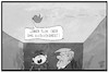 Cartoon: Trump-Kim-Gipfel (small) by Kostas Koufogiorgos tagged karikatur,koufogiorgos,illustration,cartoon,trump,kim,twitter,vogel,film,zitat,titel,kuckucksnest,psychiatrie,irrenanstalt,usa,nordkorea