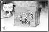 Cartoon: Trump und seine Mauer (small) by Kostas Koufogiorgos tagged karikatur,koufogiorgos,illustration,cartoon,trump,mauer,usa,mexiko,shutdown,streit,eingemauert