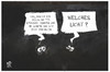 Cartoon: TTIP-Einsicht (small) by Kostas Koufogiorgos tagged karikaturen,koufogiorgos,illustration,cartoon,ttip,einsicht,abgeordnete,licht,dunkel,abkommen,usa,eu,europa,wirtschaft