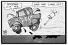 Cartoon: TTIP (small) by Kostas Koufogiorgos tagged karikatur,koufogiorgos,illustration,cartoon,ttip,leaks,auto,panne,wirtschaft,usa,eu,europa,freihandelsabkommen,leck,datenleck