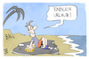 Cartoon: Urlaub auf Bali (small) by Kostas Koufogiorgos tagged karikatur,koufogiorgos,urlaub,klima,bali,klimakleber,aktivist,umwelt
