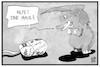 Cartoon: US-Firmen gegen Trump (small) by Kostas Koufogiorgos tagged karikatur,koufogiorgos,illustration,cartoon,wirtschaft,usa,trump,maus,elefant,google,twitter,microsoft,klage,einreisedekret,silicon,valley,protest