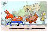 Cartoon: US-Wahlkampf (small) by Kostas Koufogiorgos tagged karikatur,koufogiorgos,demokraten,usa,esel,kutsche,wagen