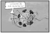 Cartoon: Valentinstag 2021 (small) by Kostas Koufogiorgos tagged karikatur,koufogiorgos,illustration,cartoon,lockdown,valentinstag,amor,pfeil,bogen,treffer,infektion,pandemie,corona