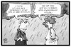 Cartoon: Verdächtiger Sturm (small) by Kostas Koufogiorgos tagged karikatur,koufogiorgos,illustration,cartoon,karneval,fastnacht,clown,wetter,sturm,boeen,rosenmontag,umzug,generalverdacht