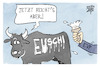 Cartoon: Von der Leyen (small) by Kostas Koufogiorgos tagged karikatur,koufogiorgos,stier,eu,uschi,von,der,leyen,evp