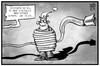 Cartoon: Vorratsdatenspeicherung (small) by Kostas Koufogiorgos tagged cartoon,illustration,koufogiorgos,karikatur,vorratsdatenspeicherung,michel,freiheit,sicherheit,kabel,netzkabel,telekommunikation,internet,politik