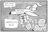 Cartoon: Wahlkampf mit Merz (small) by Kostas Koufogiorgos tagged karikatur,koufogiorgos,illustration,cartoon,merz,wahlkampf,flugzeug,bierdeckel,cdu,vorsitz,bombardement,flyer