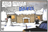 Cartoon: WEF Davos (small) by Kostas Koufogiorgos tagged karikatur,koufogiorgos,illustration,cartoon,davos,weltwirtschaftsforum,wirtschaft,schweiz,schnee,arm,reich,feier,geld,politik,wef