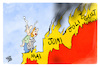 Cartoon: Wetteraussichten (small) by Kostas Koufogiorgos tagged karikatur,koufogiorgos,wetter,aussichten,feuer,hitze,sommer,rekord,temperatur
