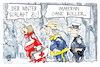 Cartoon: Wintereinbruch (small) by Kostas Koufogiorgos tagged karikatur,koufogiorgos,winter,notarzt,polizei,feuerwehr,böller,angriff