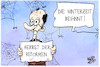 Cartoon: Winterzeit (small) by Kostas Koufogiorgos tagged karikatur,koufogiorgos,merz,herbst,winterzeit,reformen