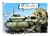 Cartoon: Yes they can! (small) by Kostas Koufogiorgos tagged un,vereinte,nationen,usa,sicherheitsrat,waffenstillstand,gaza,israel,palästina,hamas,krieg,bodenoffensive,panzer,kostas,koufogiorgos