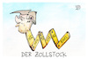 Cartoon: Zollstock Trump (small) by Kostas Koufogiorgos tagged karikatur,koufogiorgos,zollstock,trump,handelskrieg,zoelle