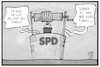 Cartoon: Zustand der SPD (small) by Kostas Koufogiorgos tagged karikatur,koufogiorgos,illustration,cartoon,spd,loch,keller,brunnen,umfrage,tief,partei,sozialdemokraten,demokratie