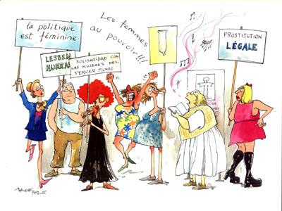 Cartoon: Women power (medium) by Marlene Pohle tagged cartoon,
