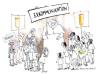 Cartoon: Excommunication (small) by Marlene Pohle tagged cartoon,