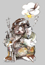 Cartoon: Missed object in Kiev (small) by Marlene Pohle tagged ukraine,diktator,spinnerei,ausbeutung,des,volkes