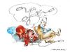 Cartoon: The dog has troubles (small) by Marlene Pohle tagged cartoon,
