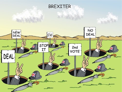 Cartoon: Brexiter (medium) by JotKa tagged brexitverhandlungen,brexit,eu,gb,uk,england,brüssel,london,brexitverhandlungen,brexit,eu,gb,uk,england,brüssel,london