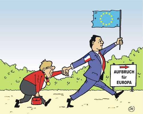 Cartoon: EU Reformer (medium) by JotKa tagged merkel,macron,eu,europäische,union,berlin,paris,brüssel,reformen,merkel,macron,eu,europäische,union,berlin,paris,brüssel,reformen