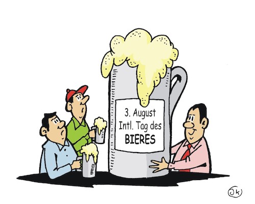 Cartoon: Tag des Bieres (medium) by JotKa tagged feiertage,bier,getränke,brauereien,gastronomie,feiertage,bier,getränke,brauereien,gastronomie