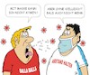 Cartoon: Atemnot (small) by JotKa tagged corona virus pandemie krankheiten masken maskenpflicht ansteckung verweigerung medizin gesellschaft solidarität