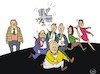 Cartoon: Der Schrecken des Bundestages (small) by JotKa tagged parteien bundestag parlamentariern afd cdu csu spd grüne linke fdp wahlen bundestagswahl 2017 wahlergebnis