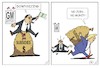 Cartoon: General Motors and Trump (small) by JotKa tagged general motors trumpf subventionen subsidies stellenabbau downsizing arbeitsplatzabbau steuern taxes